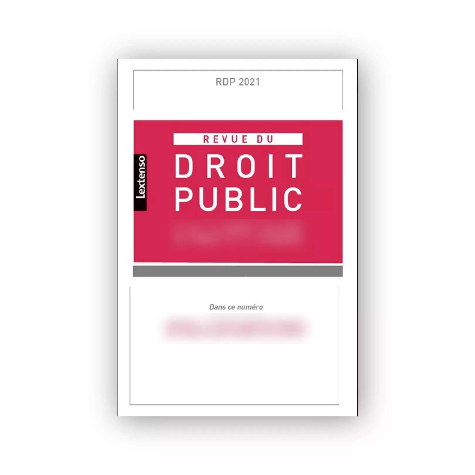 Revue du Droit Public vente au numéro